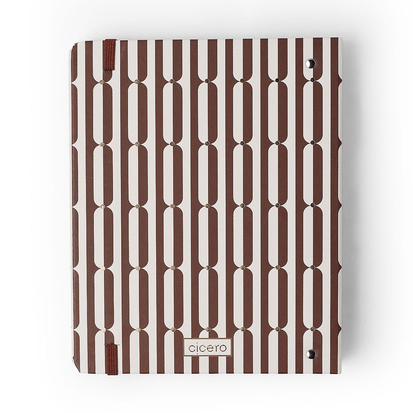 Caderno Criativo Argolado Office Duo - Cícero - Veredas Marrom - Pautado & Pontado A5