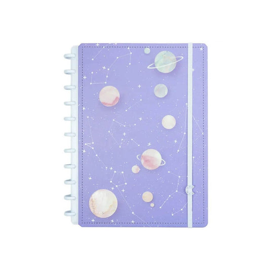 Caderno A5 - Caderno Inteligente - Purple Galaxy by Gocase