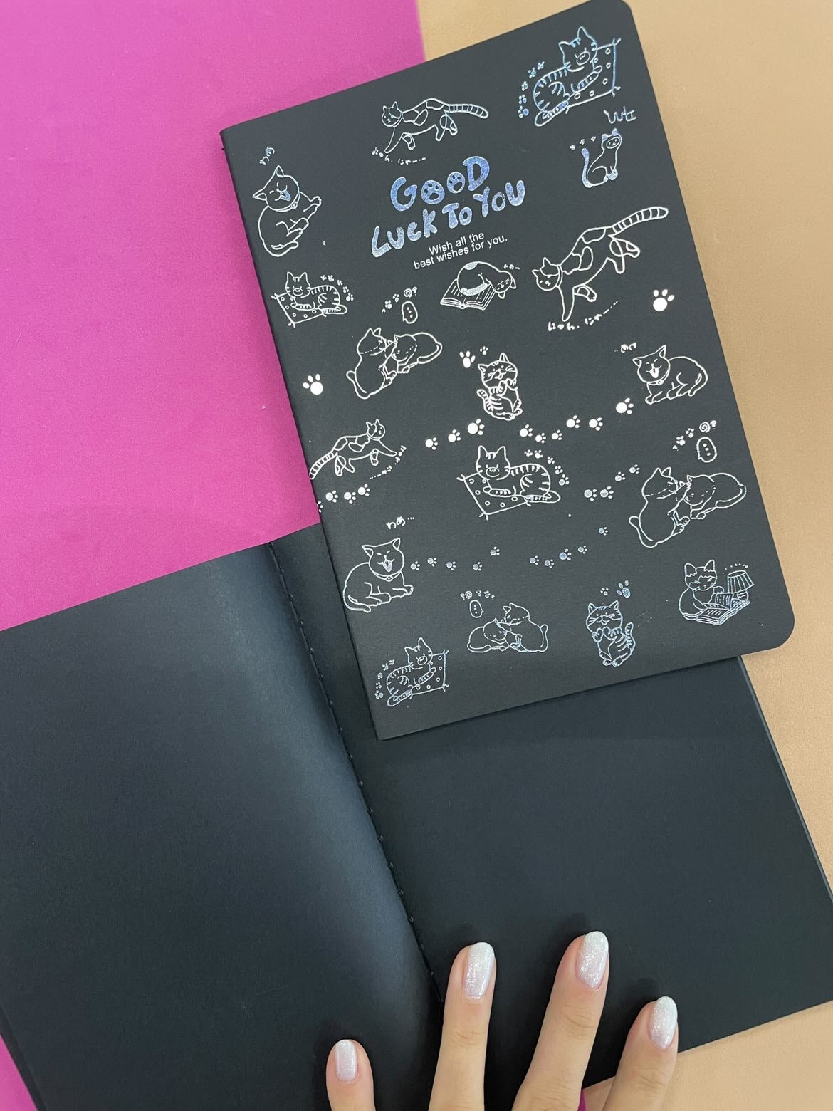 Caderno A5 - Papelaria Unicórnio - Happy Everyday - Sem Pauta - Preto