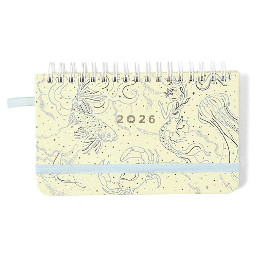 Planner Wire-o 2026 - Cícero - Origens - Semanal Office 15,5x9 - Áqua Traço