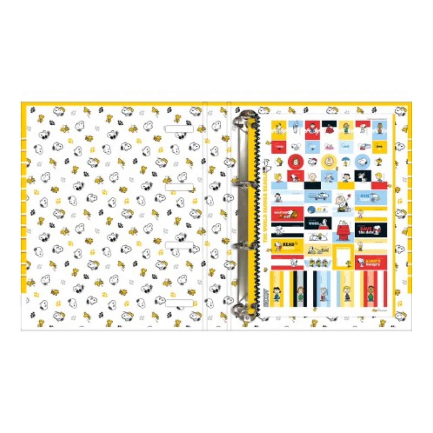 Caderno Universitário Argolado - Tilibra - Snoopy - 48Fls - 245mm x 315mm