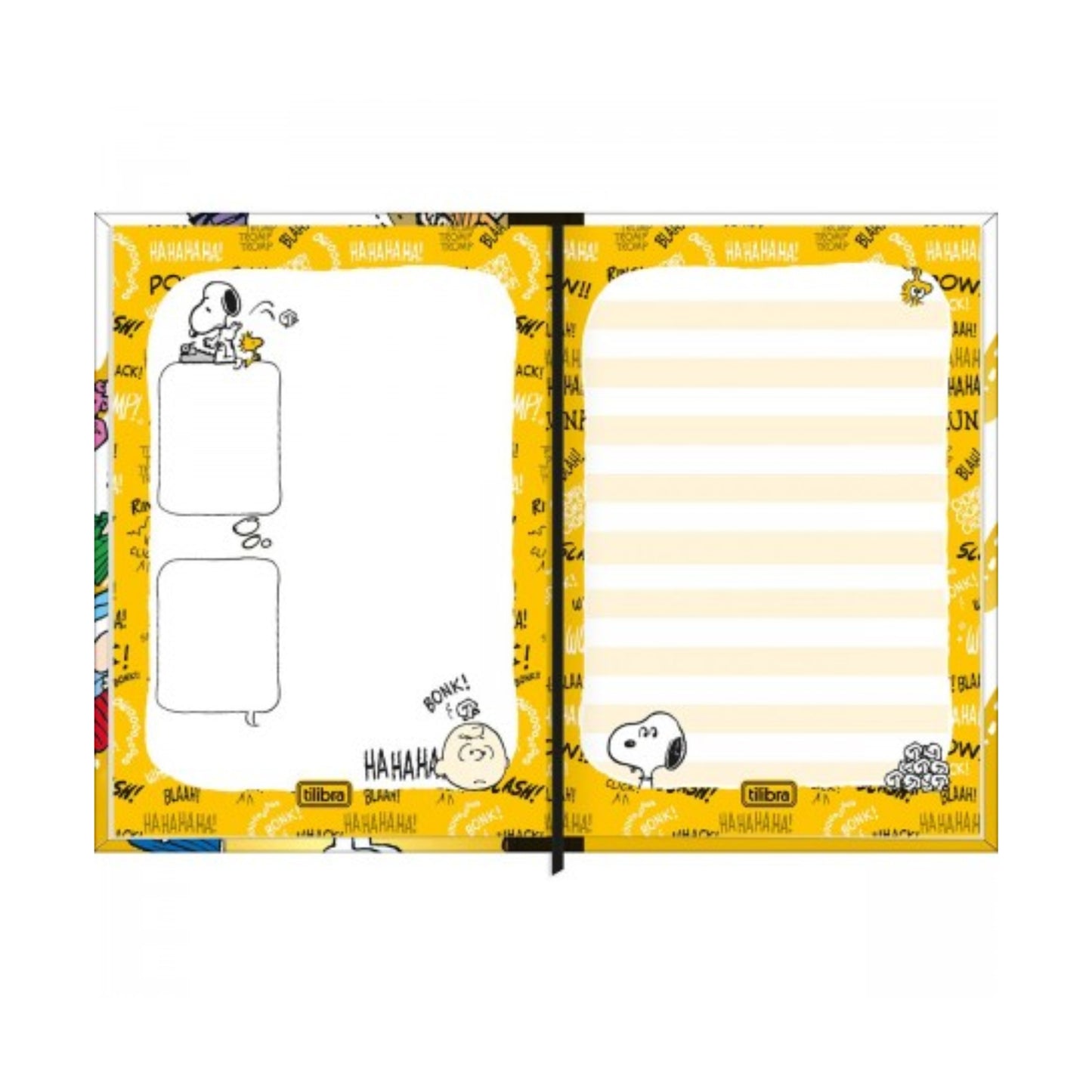 Caderneta Costurada - Tilibra - Snoopy - 96 Folhas - 105mm x 148mm