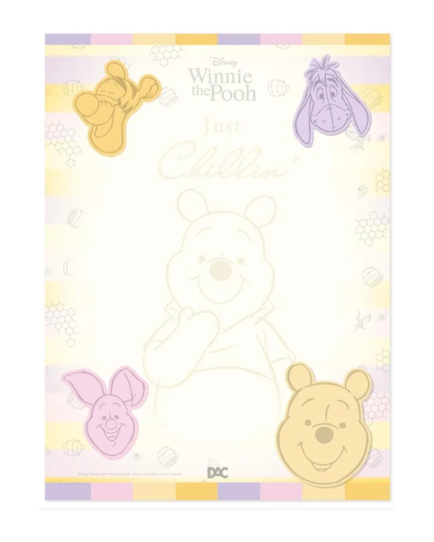 Bloco de Anotações - DAC - Winnie the Pooh - 297mm x 210mm