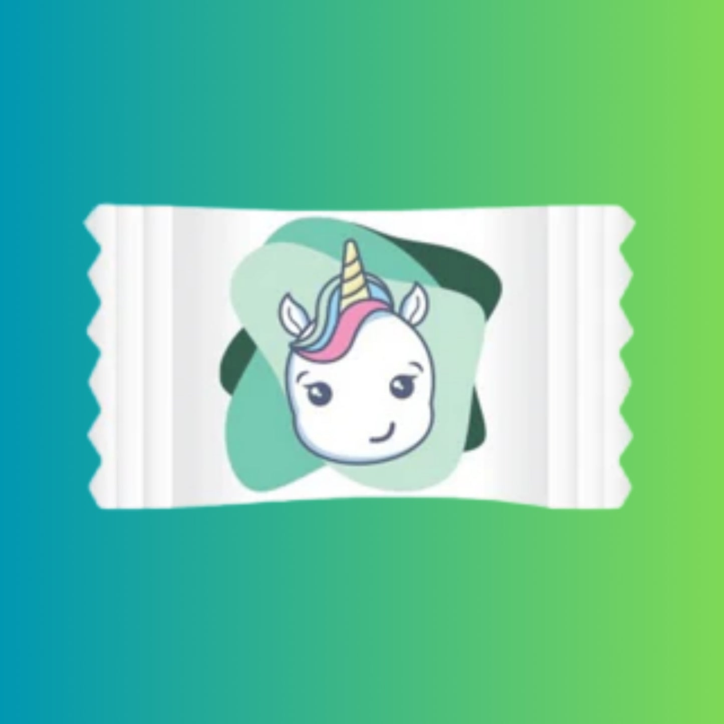 Balinha - Papelaria Unicórnio / Frutmel - Menta - 10 unidades