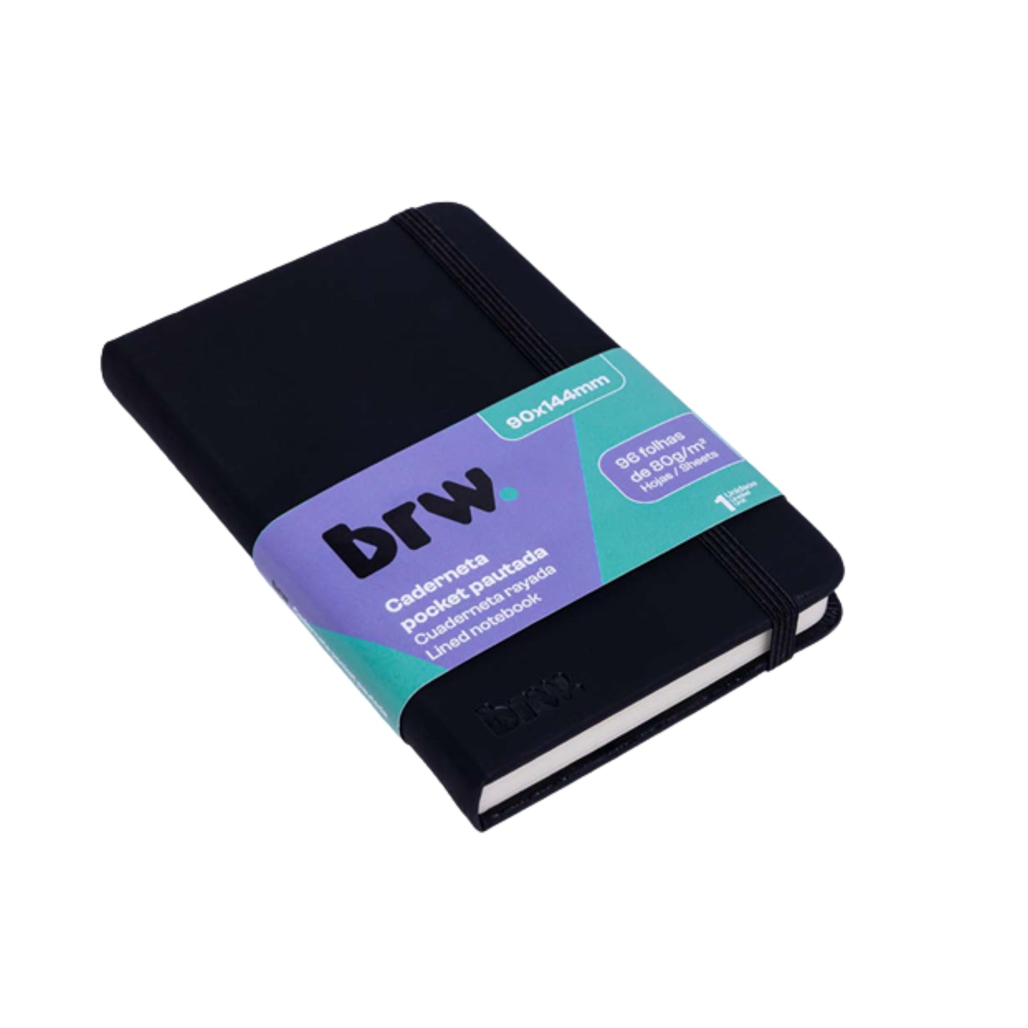Caderneta - BRW - Pocket - Pautada - 90x144mm