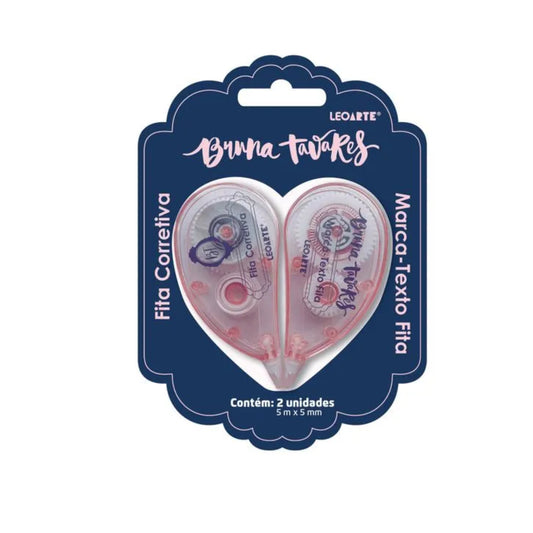 Fita Corretiva + Marca Texto - LeoArte - Bruna Tavares