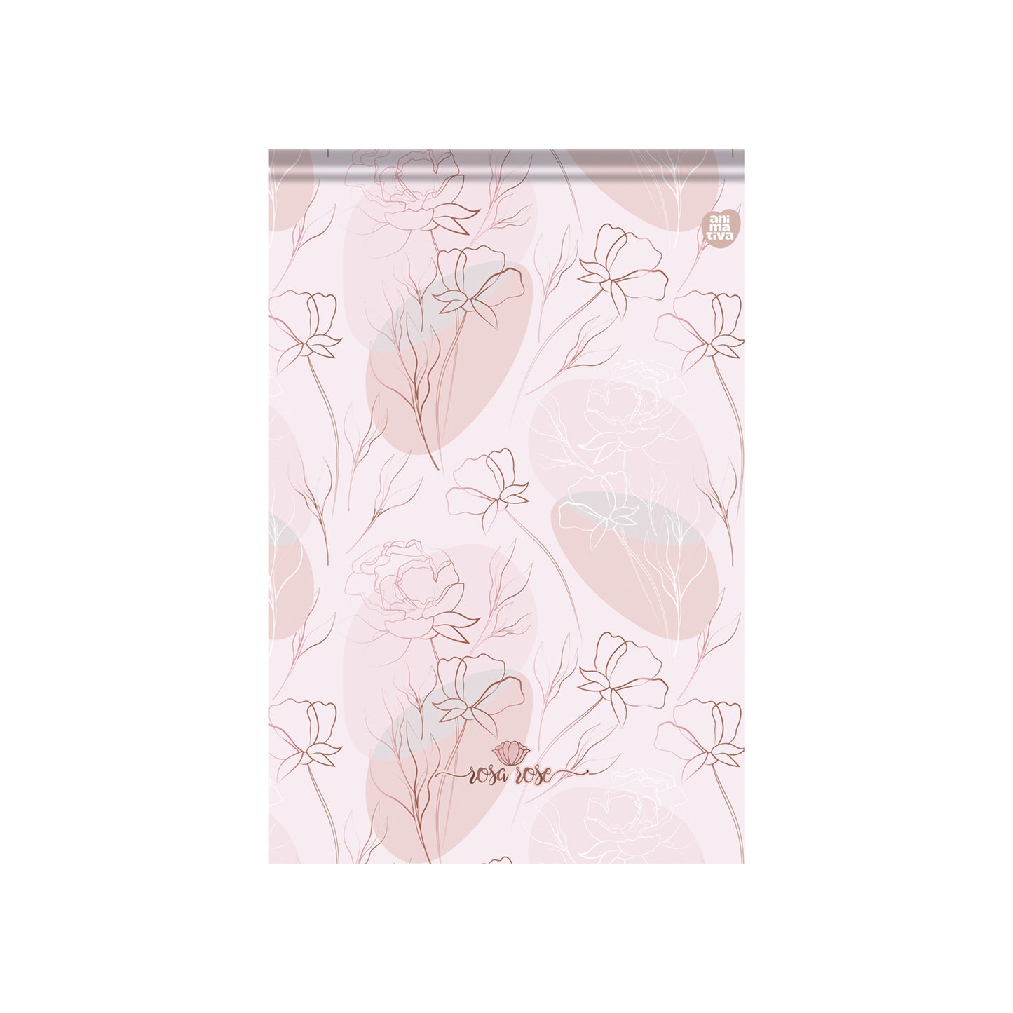 Bloco Vertical - Animativa - Rosa Rose - Nova Coleção - 170mm x 250mm - 80 Fls
