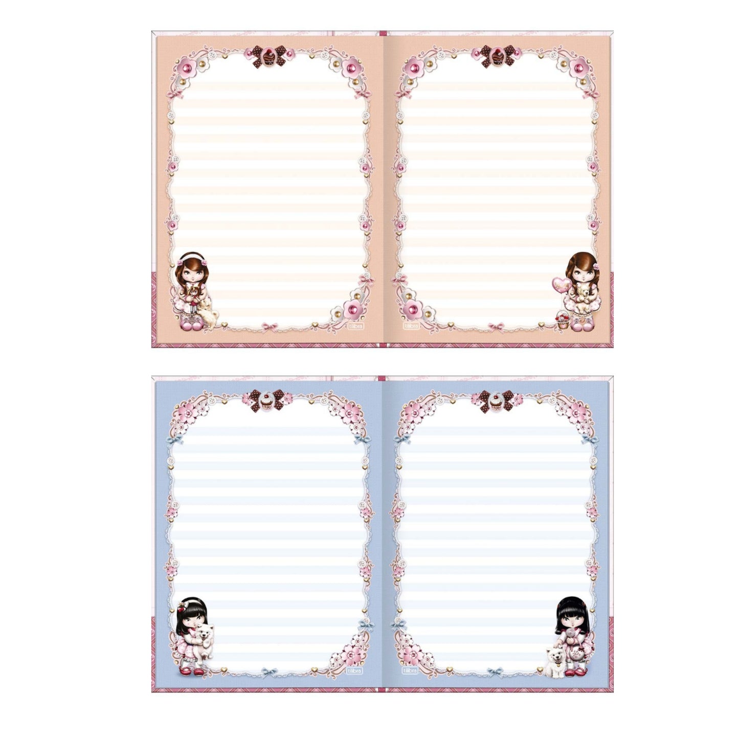 Caderno Colegial - Tilibra - Jolie - Nova Coleção 2027 - 176mm x 239mm - 160Fls