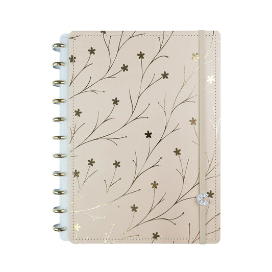 Caderno Médio - Caderno Inteligente - Miss Floral by Giulia Benite