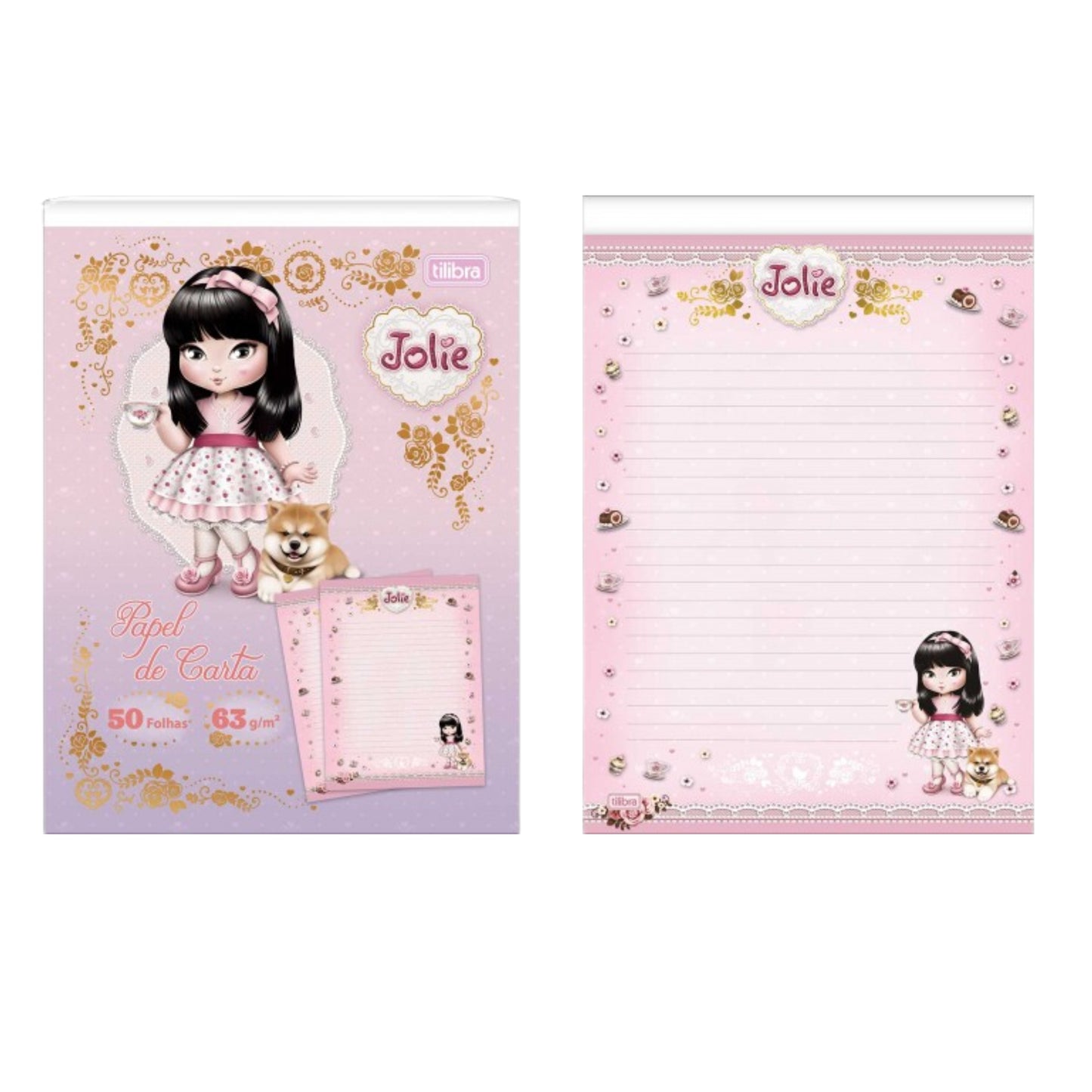 Bloco de Carta - Tilibra - Jolie - 50 Folhas