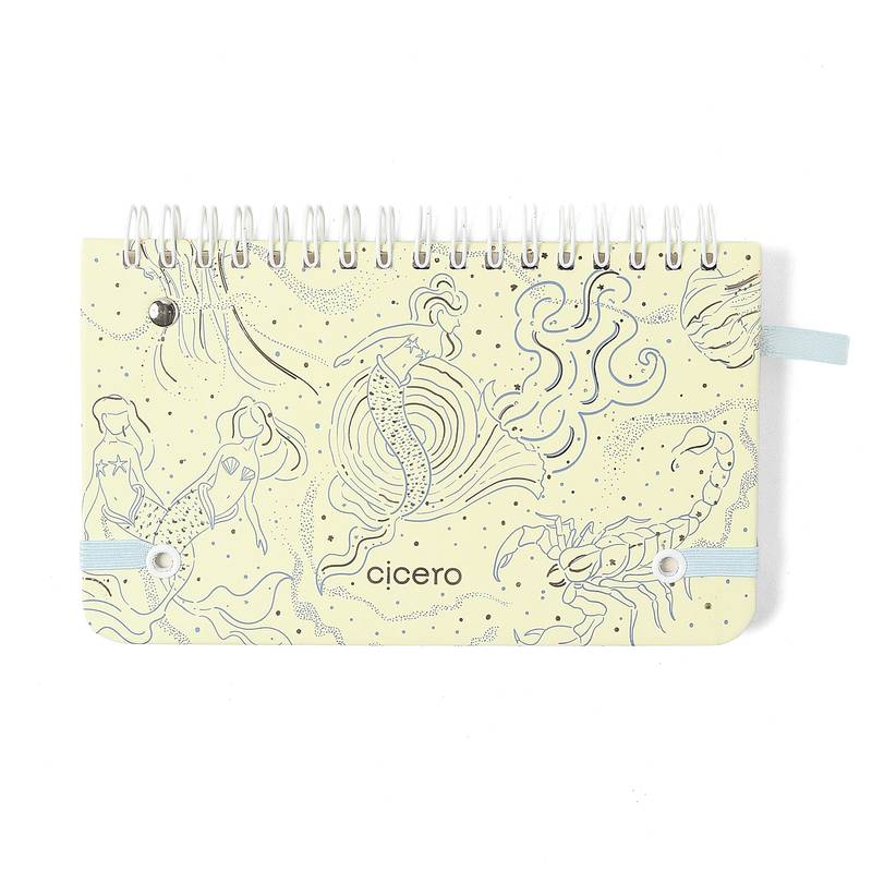 Planner Wire-o 2026 - Cícero - Origens - Semanal Office 15,5x9 - Áqua Traço