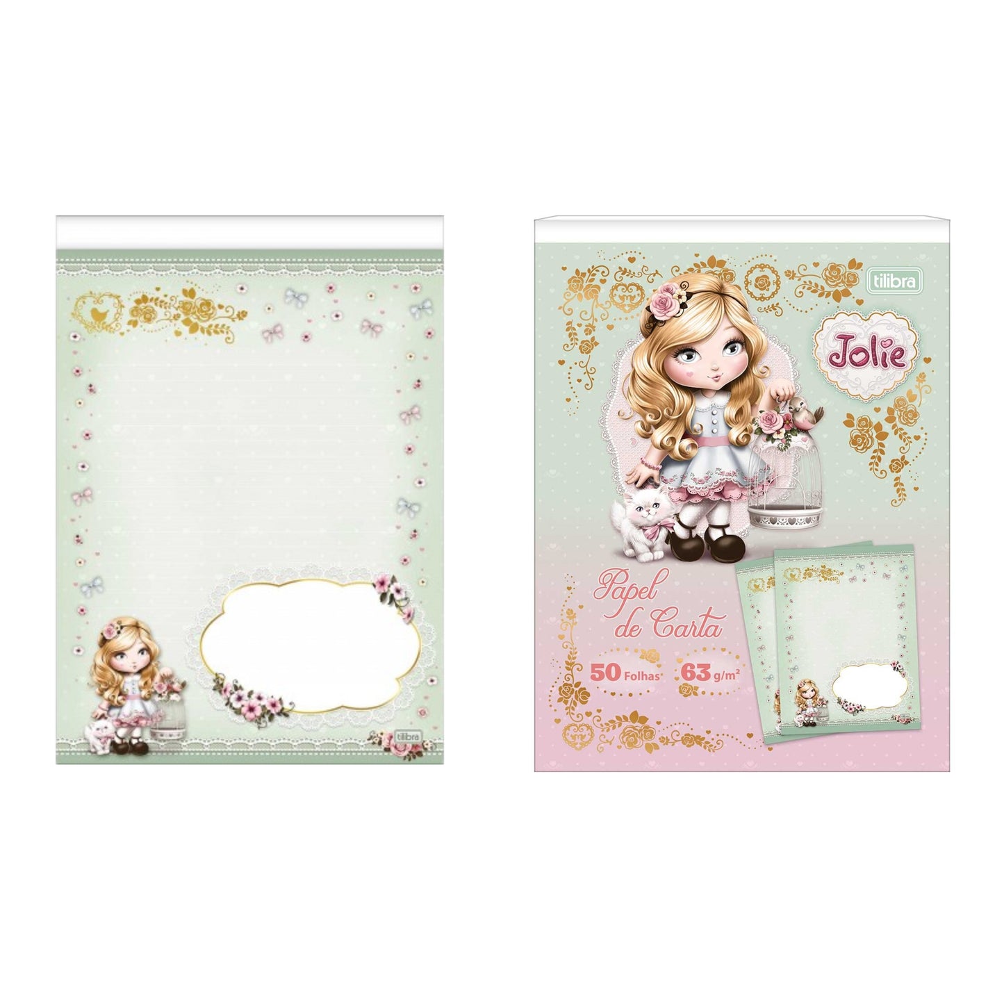 Bloco de Carta - Tilibra - Jolie - 50 Folhas