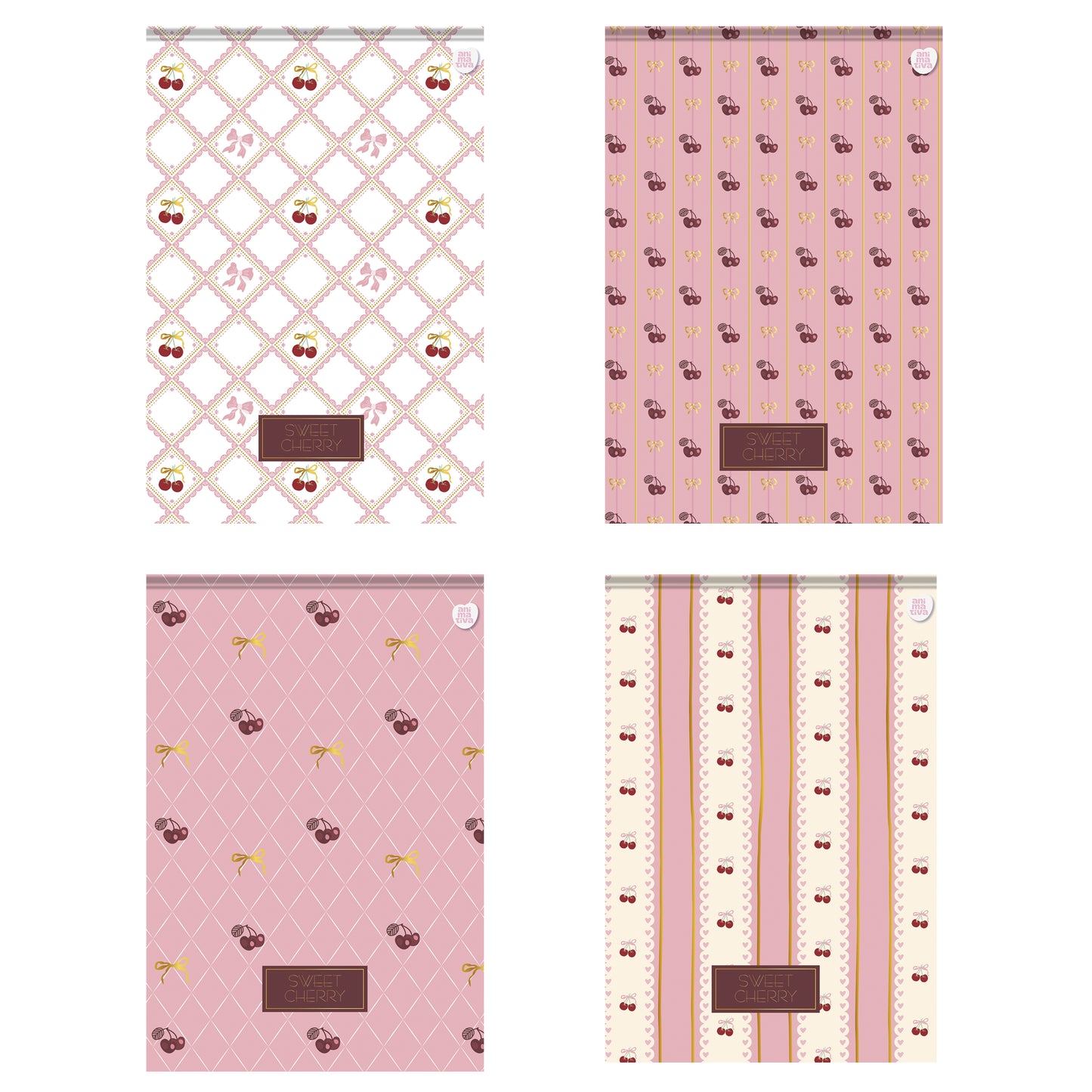 Bloco Vertical - Animativa - Sweet Cherry - 80 Fls - c/ Cheirinho