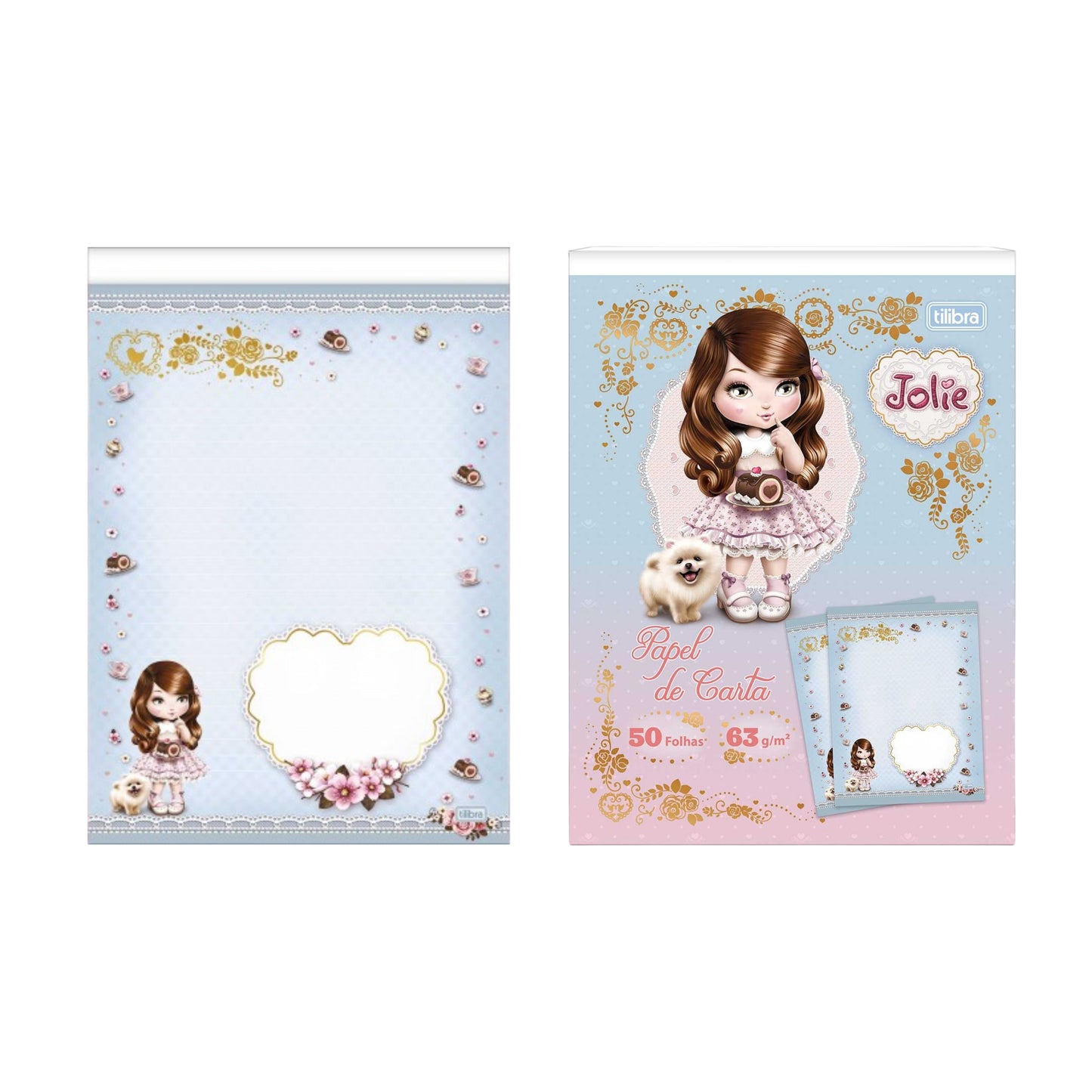 Bloco de Carta - Tilibra - Jolie - 50 Folhas