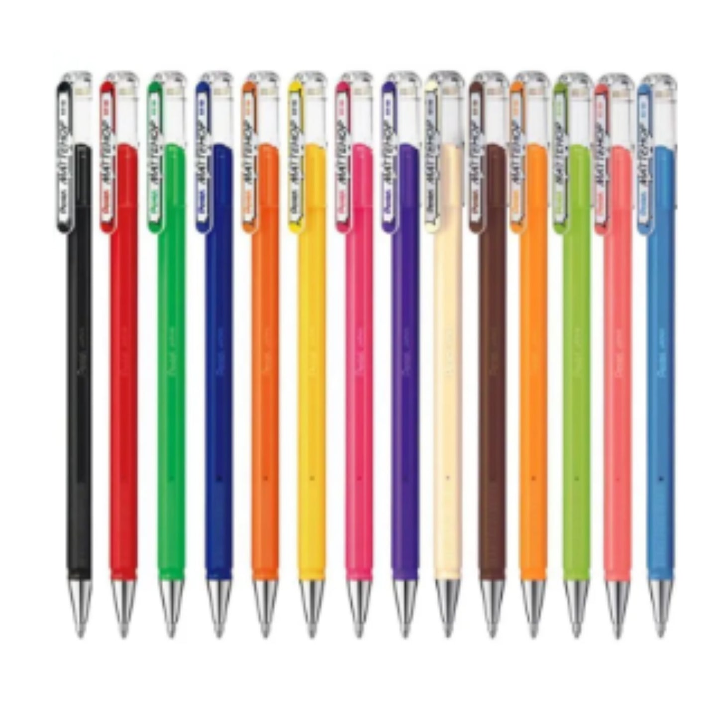 Caneta Gel - Pentel - Mattehop - Estojo c/ 14 Cores - Orginal + Pastel