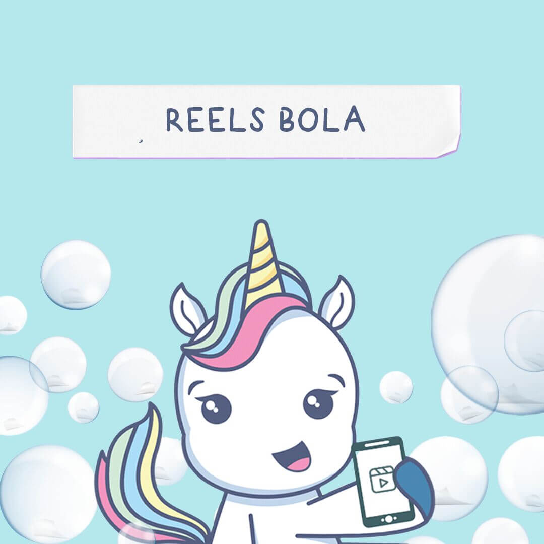 Reels Bola - Papelaria Unicórnio - 3 Unidades