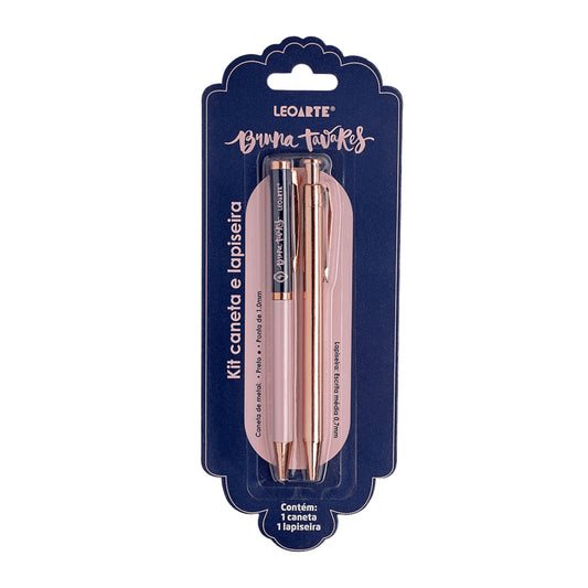 Caneta e Lapiseira - LeoArte - Kit Office - Bruna Tavares