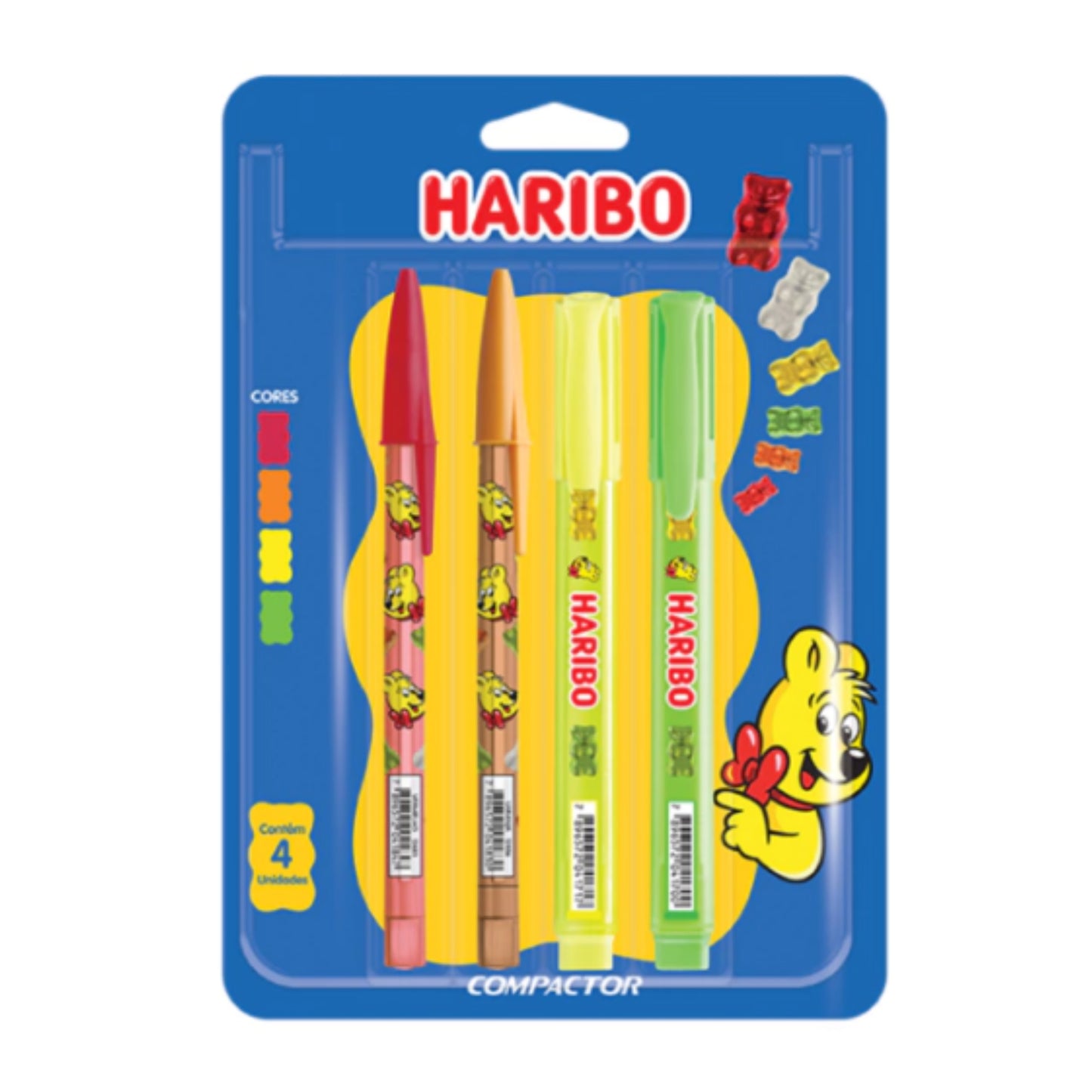 Kit Escolar - Compactor - Haribo c/ 4 itens