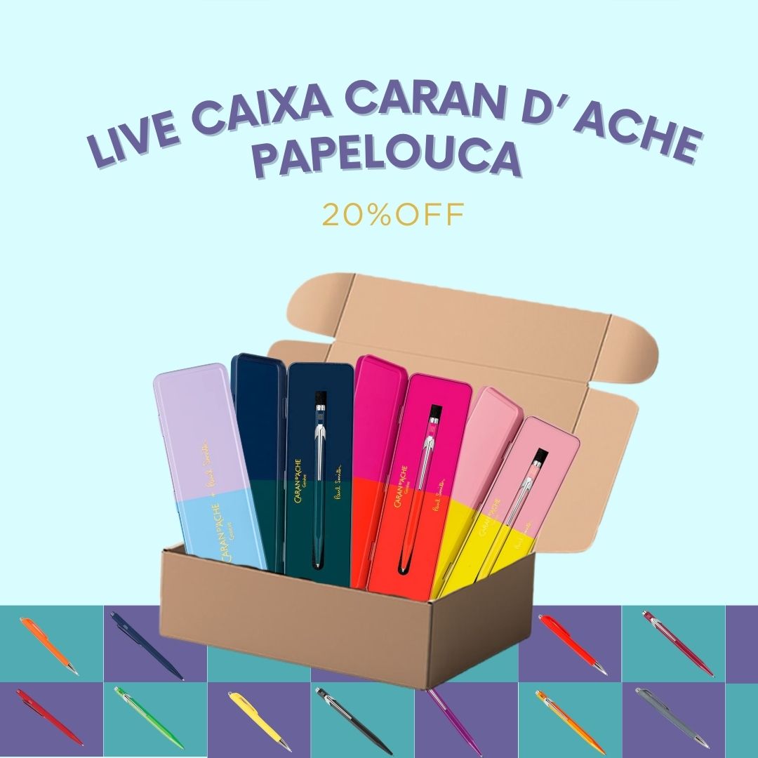 Caixa Caran D'Ache - Papelaria Unicórnio - Até 20% OFF