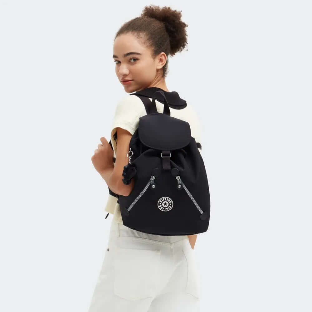 Mochila New Fundamental - Kipling - Rapid Black