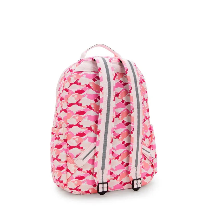 Mochila - Kipling - Seoul Pink Palm