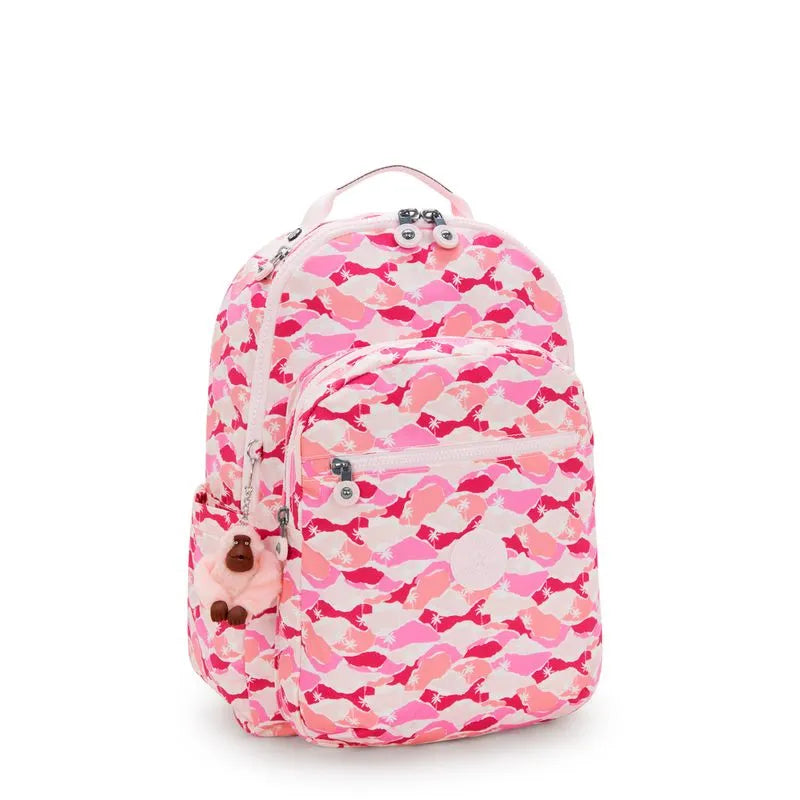 Mochila - Kipling - Seoul Pink Palm