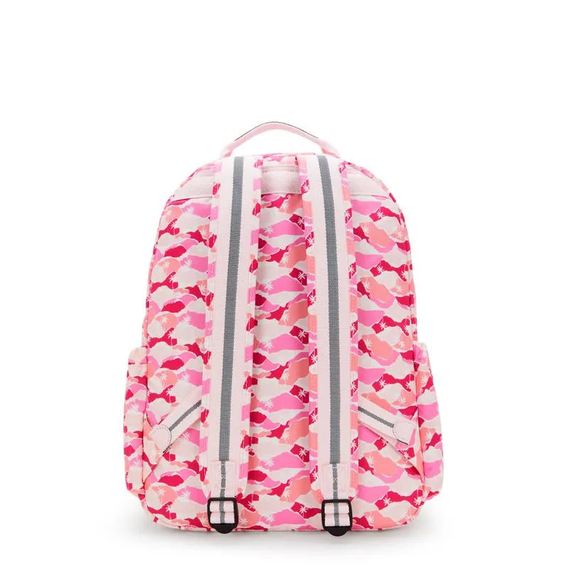 Mochila - Kipling - Seoul Pink Palm