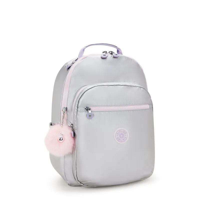 Mochila - Kipling - Seoul Silver Glow Met