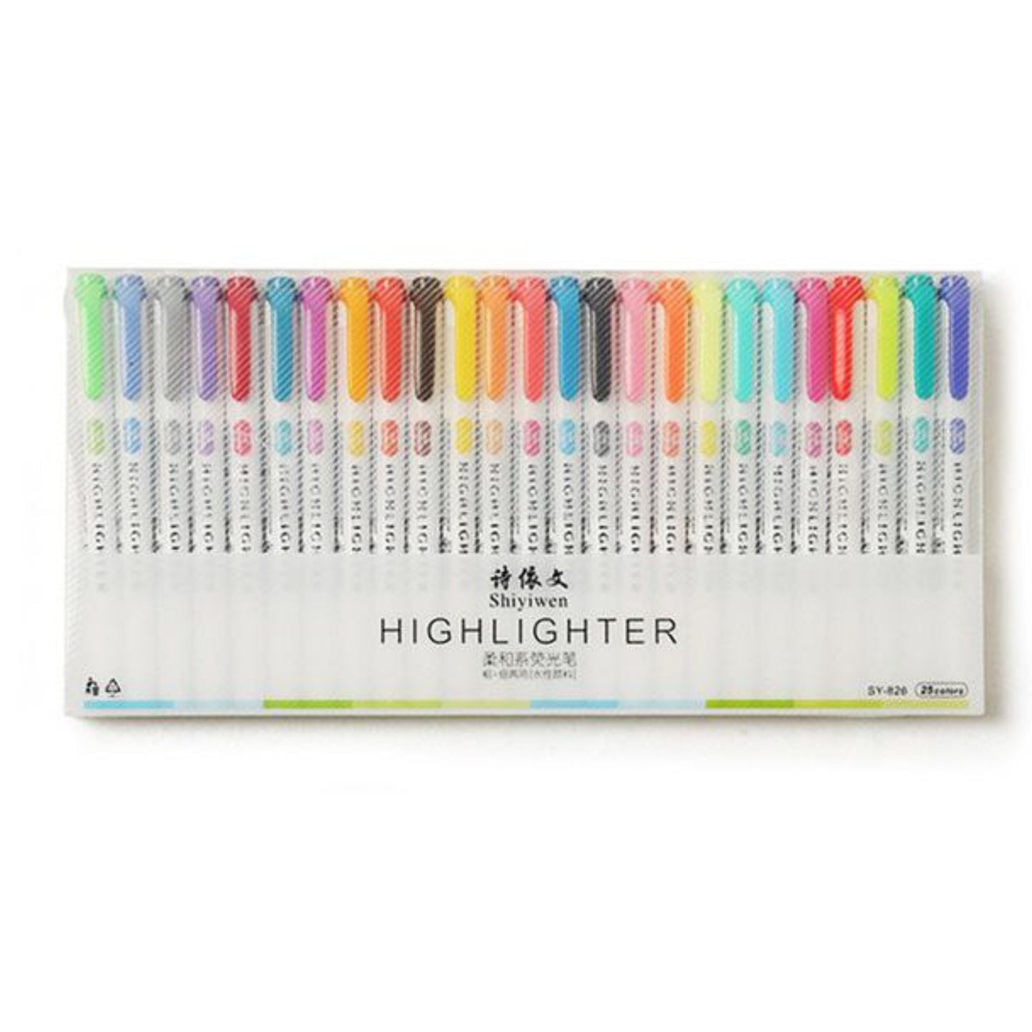 Marca Texto - Highlighter - Estojo c/ 25 Cores