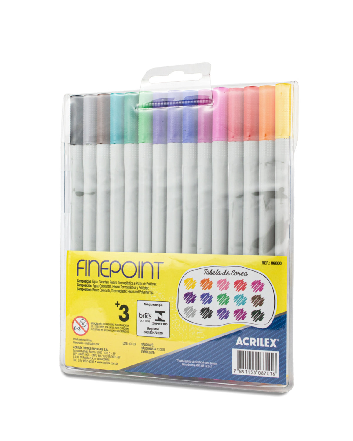Caneta Fineliner - Acrilex - Finepoint - 0.4mm