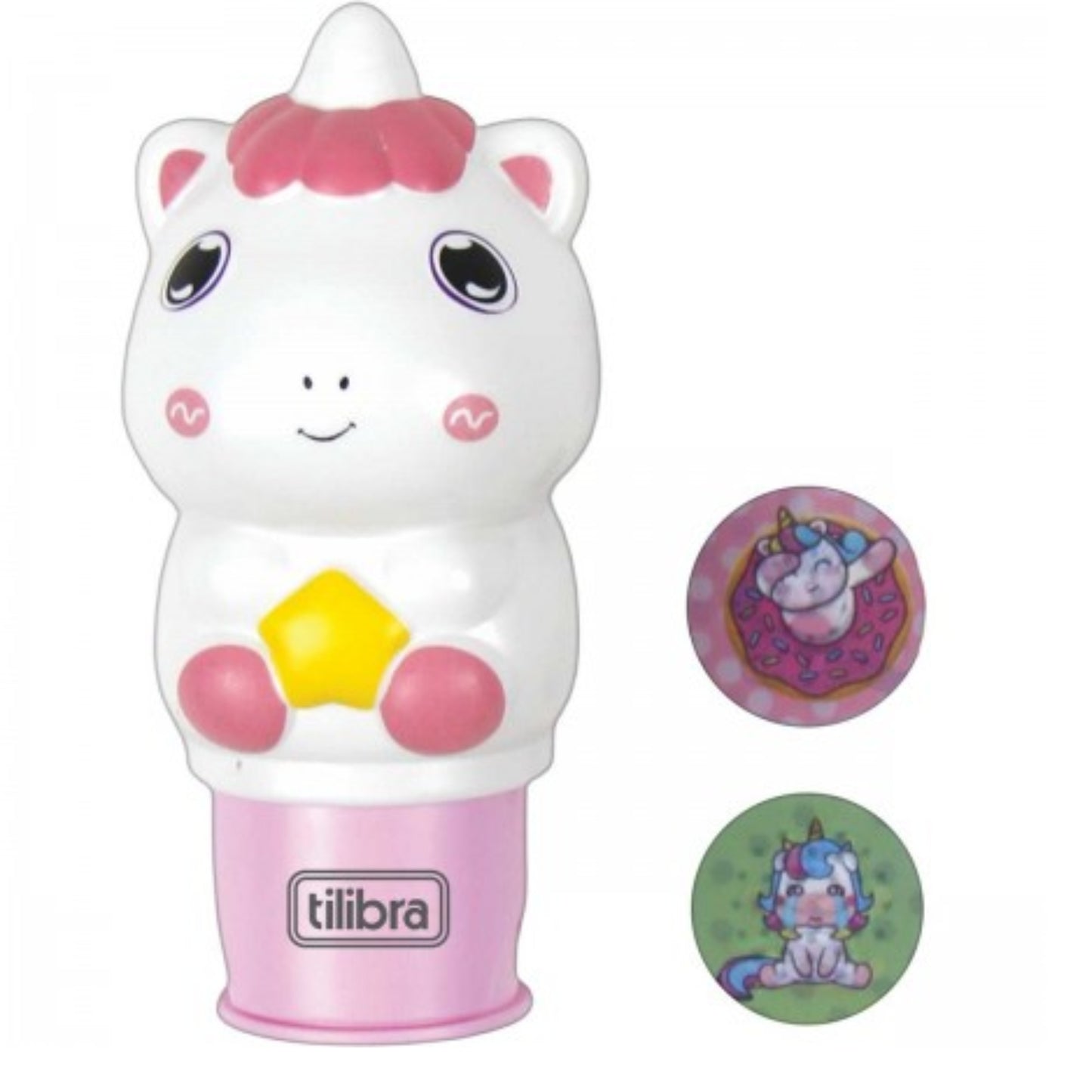 Carimbo de Adesivos - Tilibra - Unicórnio c/ 50 Adesivos