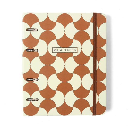 Planner Argolado 2026 - Cícero - Bossa Nova - Semanal Notas A5 - Boemia Caramelo