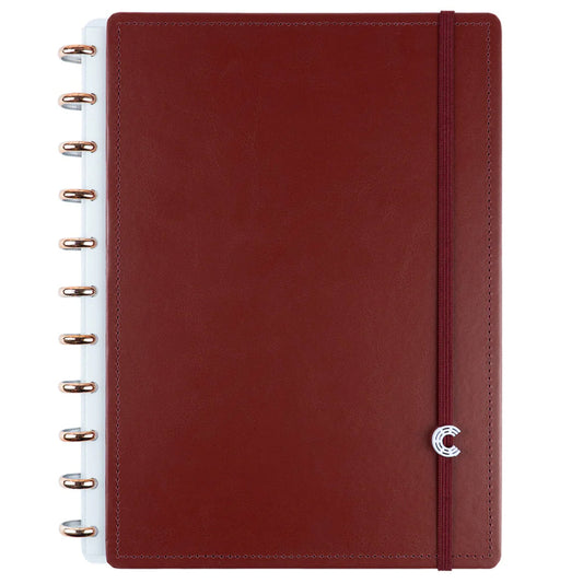 Caderno Grande - Caderno Inteligente - Mocha - Bordô
