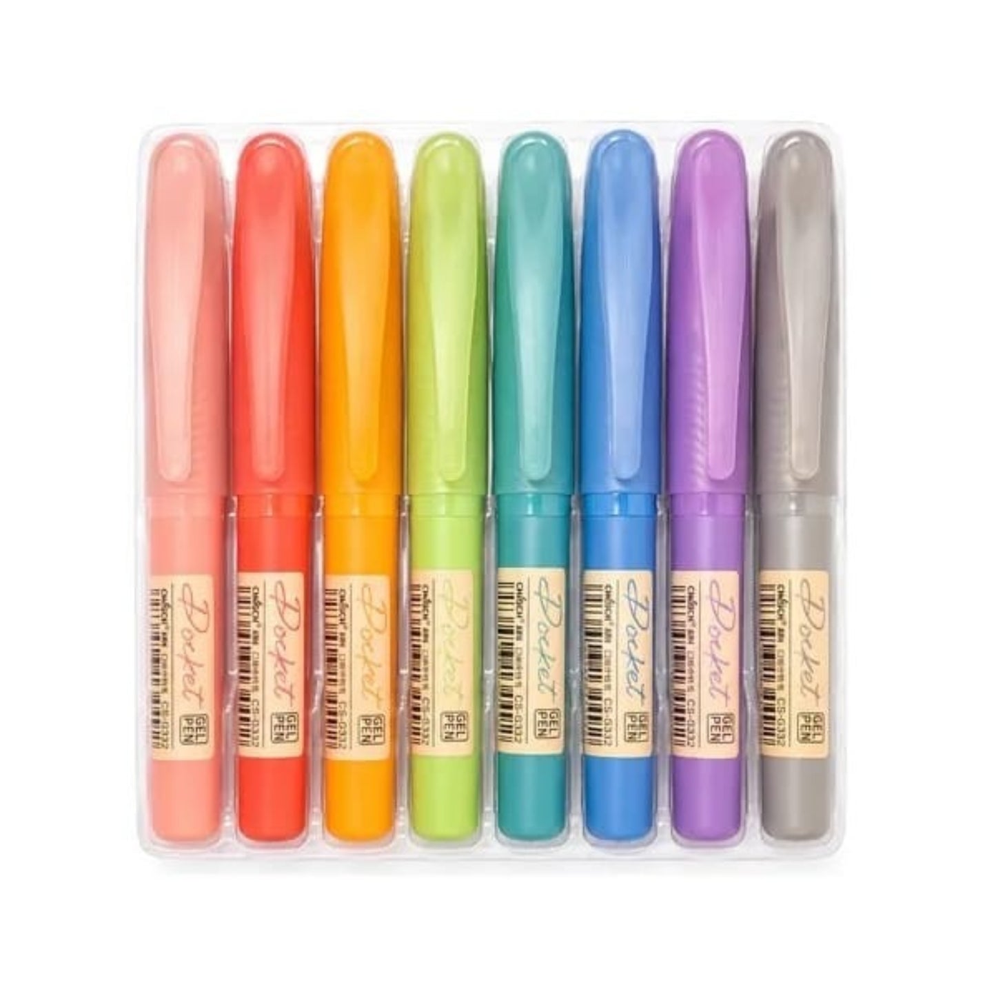 Caneta Gel - Pocket - Estojo c/ 8 cores - 0,5mm