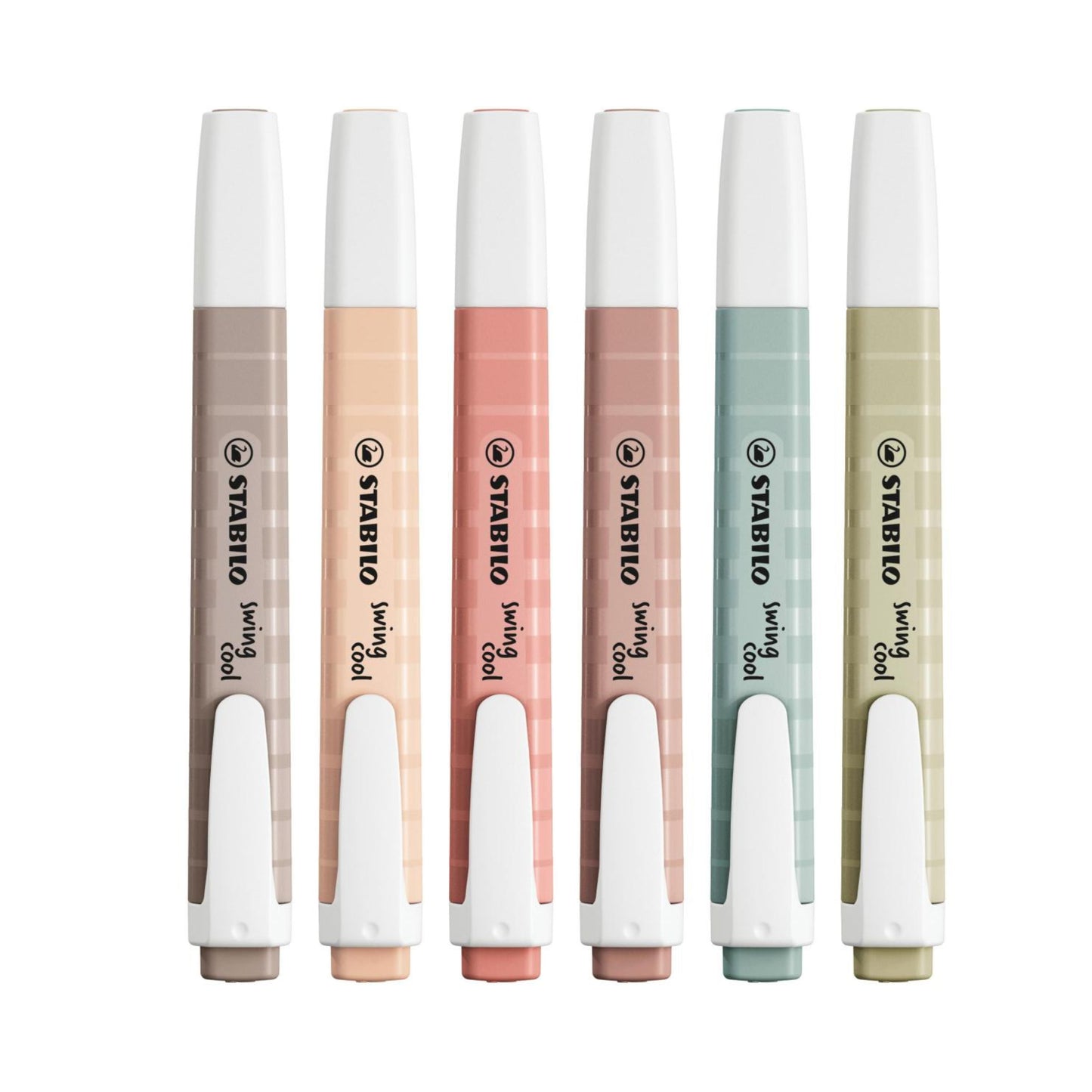 Marca Texto - Stabilo - Swing Cool - Nature Colors - Estojo c/ 6 Cores