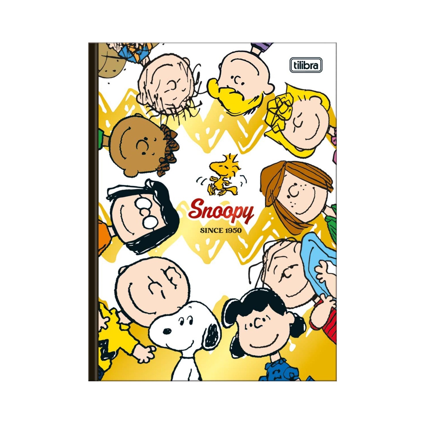 Caderno Colegial - Tilibra - Snoopy - Nova Coleção - 80 Folhas - Capa Dura