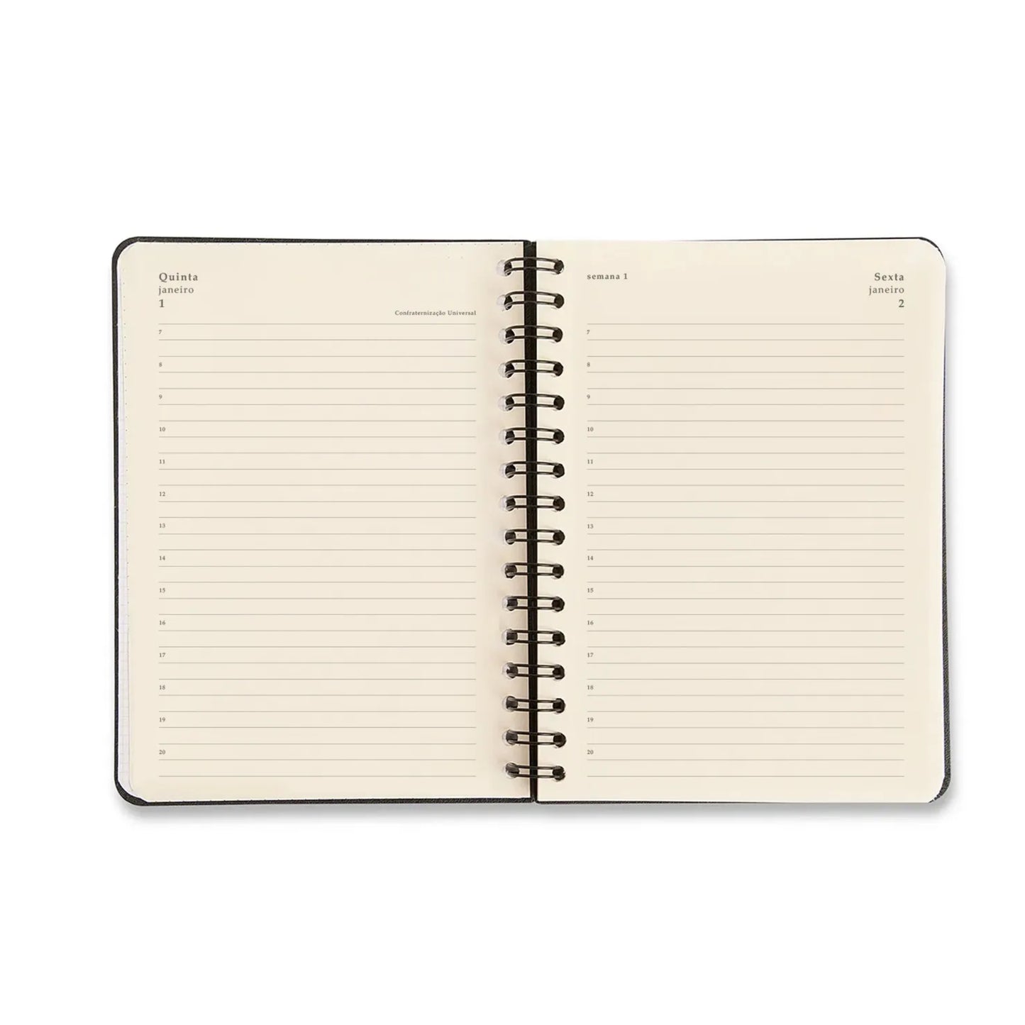 Agenda Planner Wire-o 2026- Cícero - Melissa - Diária A5 - Pink Bloomy