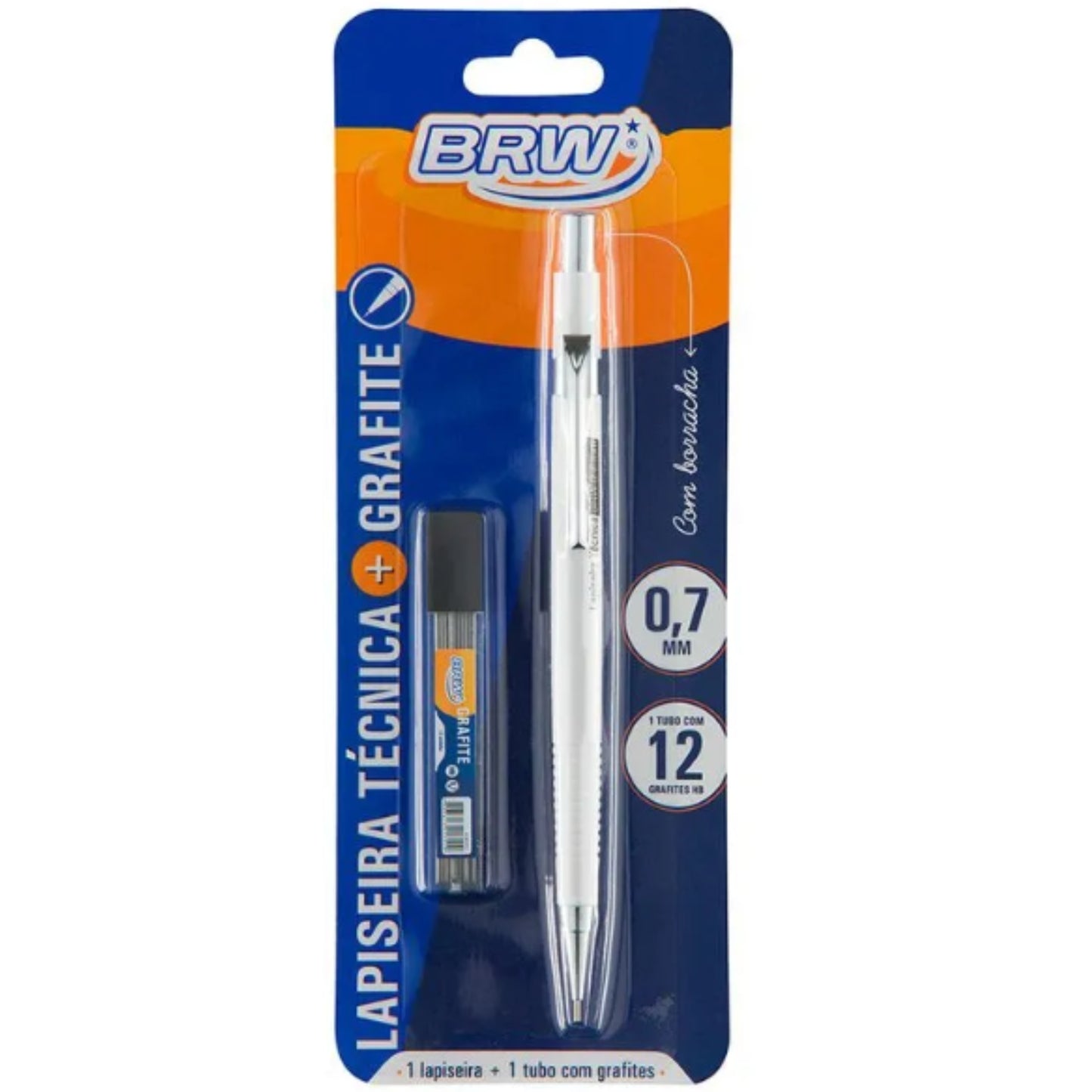 Lapiseira Técnica - BRW - Blister c/ Grafite - 0.7mm