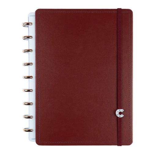 Caderno Médio - Caderno Inteligente - Mocha - Bordô