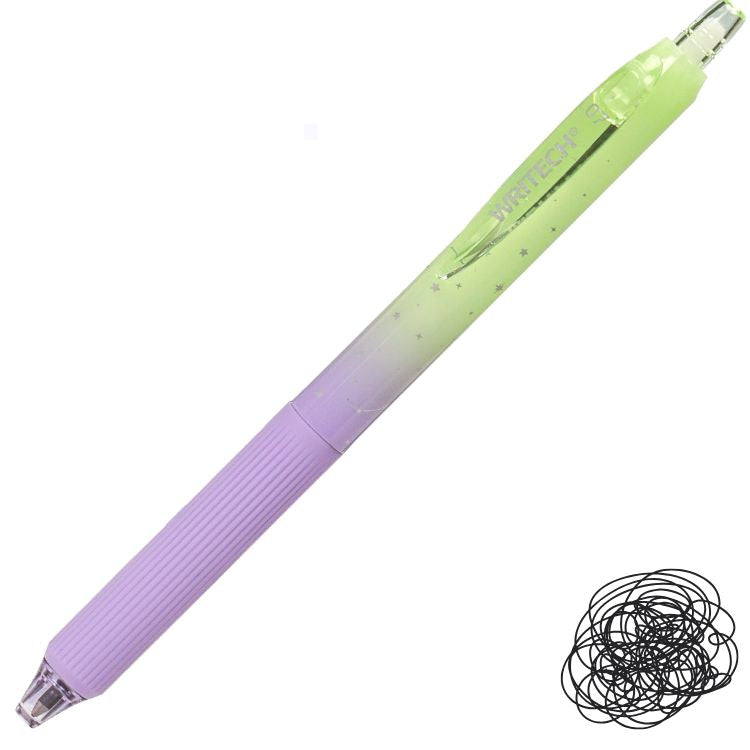 Caneta Gel Retrátil Nebula Writech 0.7mm Tinta Preta W-0163