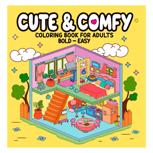 Livro de Colorir - Camelot - Cute & Comfy -  Casa