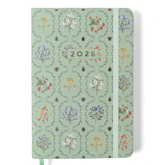 Agenda Planner 2026 - Cícero -  Jardim - Diária 14x21 - Verde