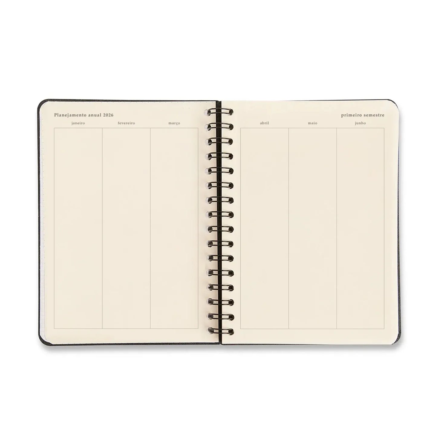 Agenda Planner Wire-o 2026- Cícero - Melissa - Diária A5 - Pink Bloomy