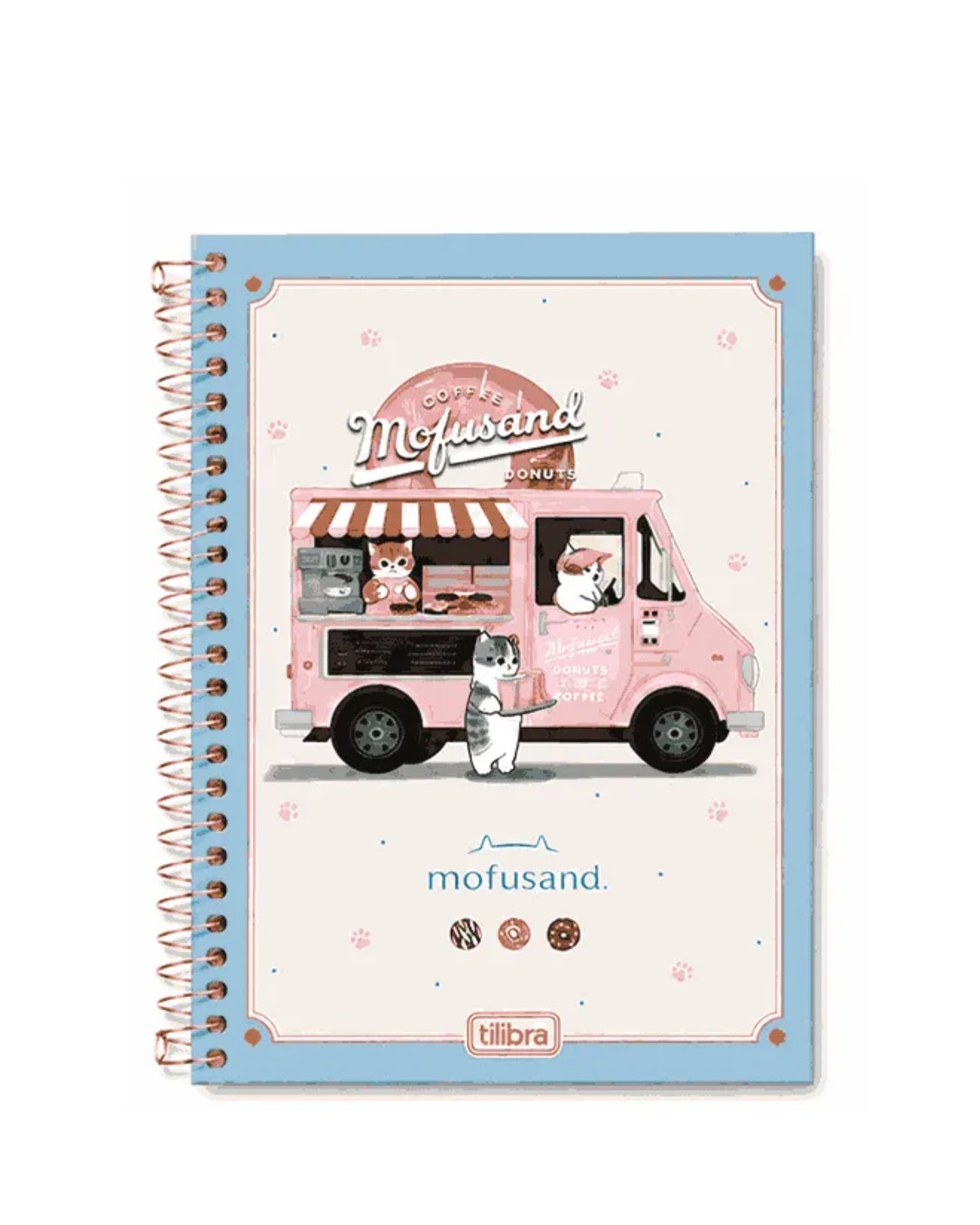 Caderno A5 - Tilibra - Mofusand - 140mm x 200mm - 80Fls - em uso