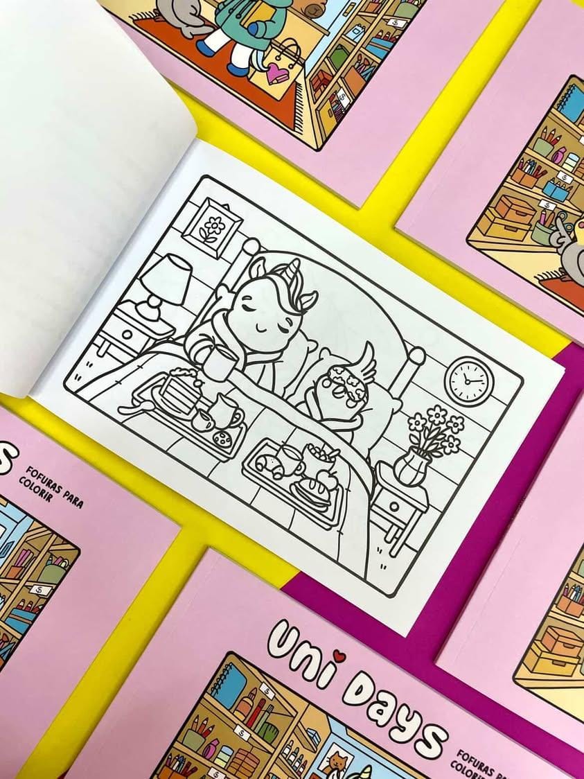Livro de Colorir - Papelaria Unicórnio - Uni Days