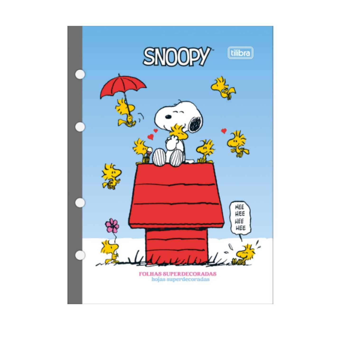 Refil Caderno Argolado - Tilibra - Snoopy - 177mm x 240mm
