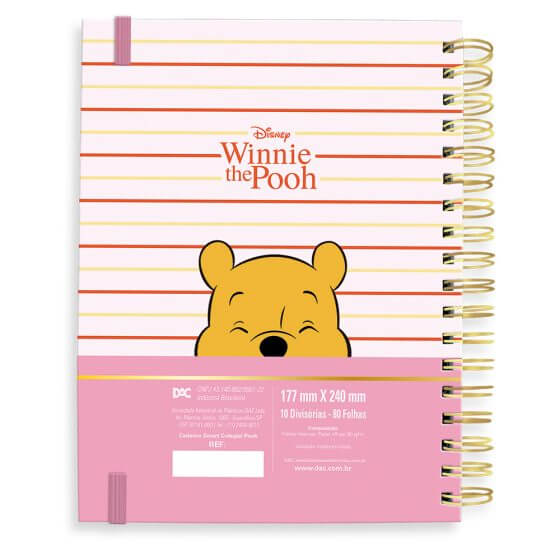 Caderno Smart Mini - DAC - Ursinho Pooh 10 Matérias