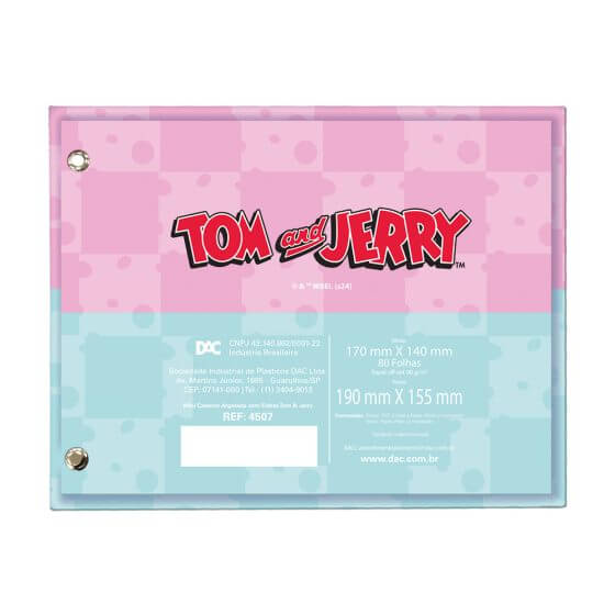 Caderno Argolado Mini - DAC - Tom e Jerry