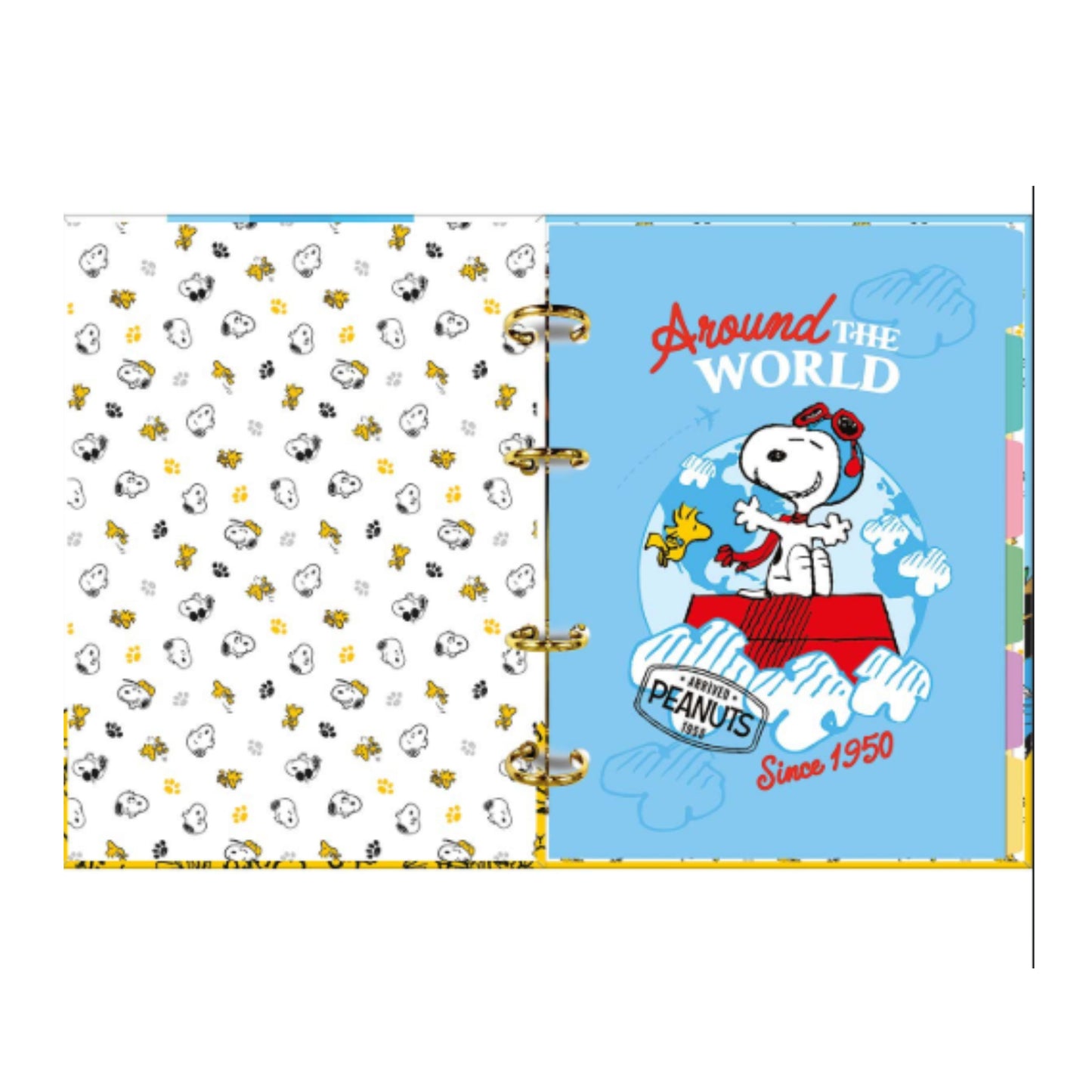 Caderno Colegial Argolado - Tilibra - Snoopy - 80 Folhas