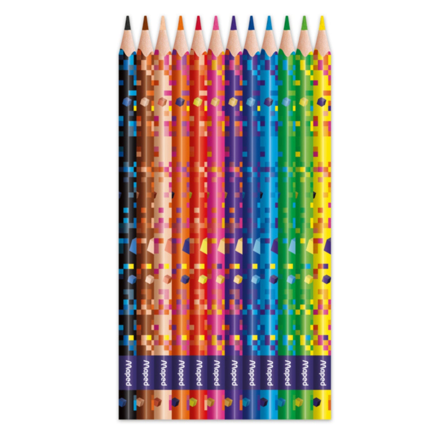 Lápis de Cor - Maped - Pixel Party - 12 Cores